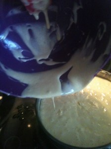 MojitoCake6 Pour into tin